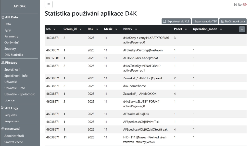 API server pro Dopravu D4K screenshot 1