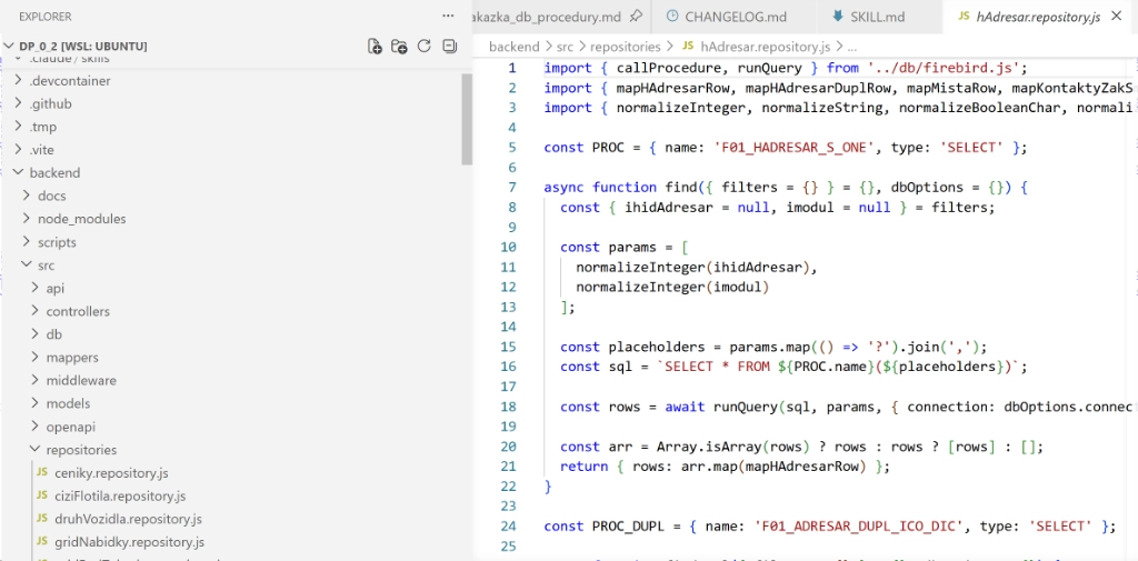 NodeJS backend screenshot 2